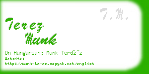 terez munk business card